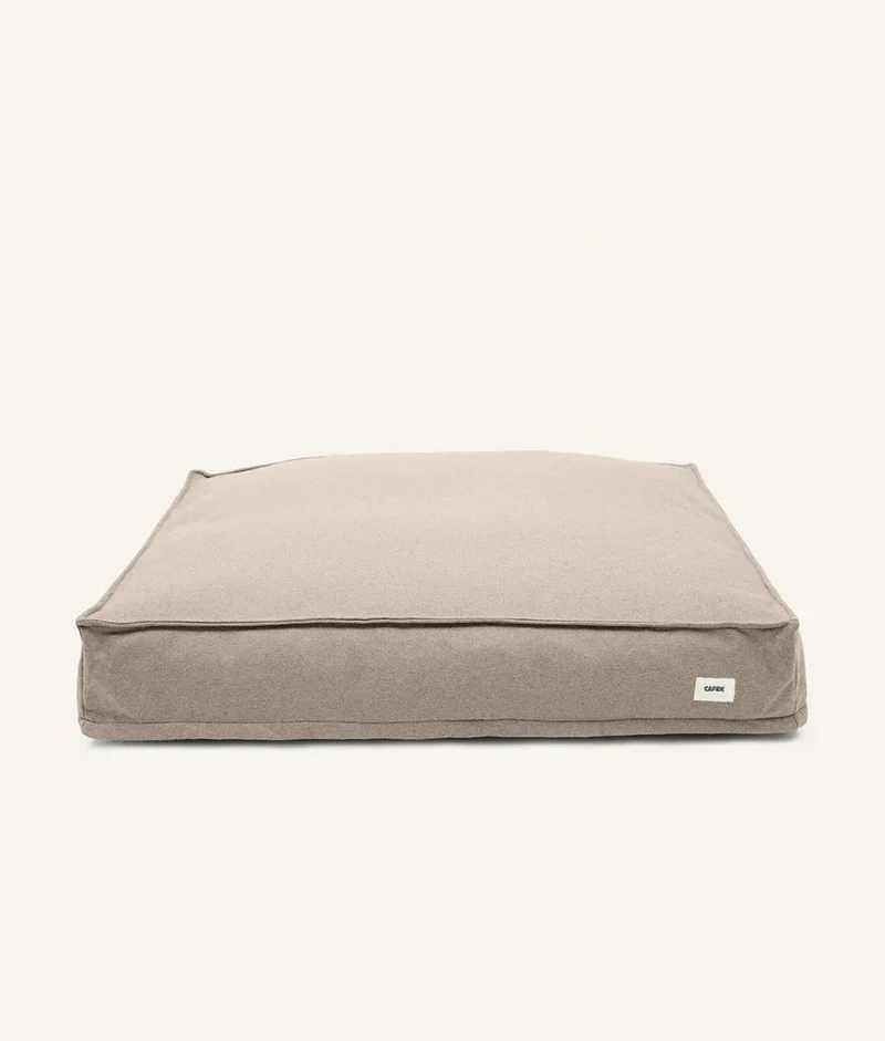 Hundebett, quadratisch, beige