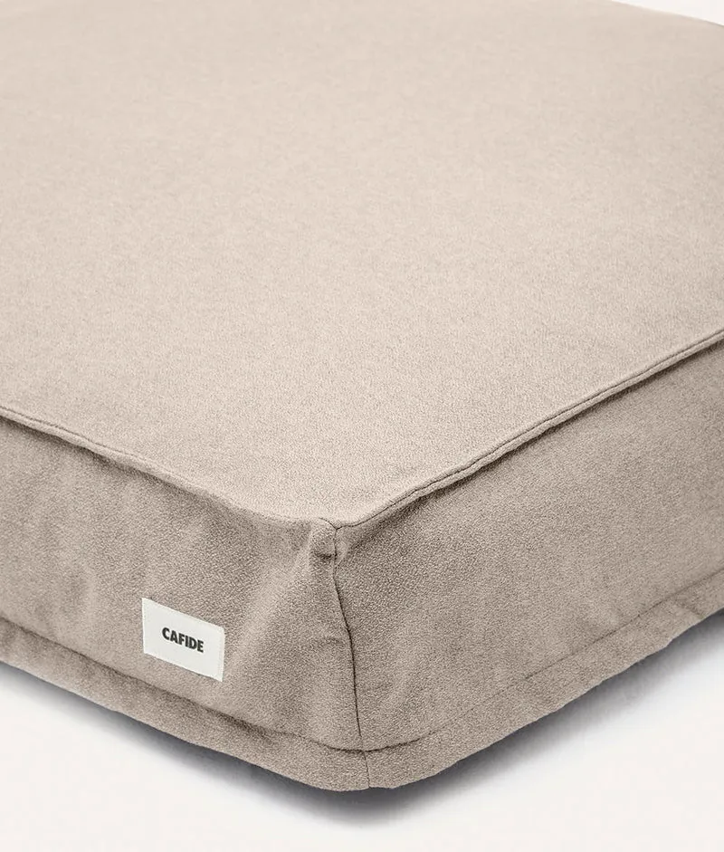 Hundebett, quadratisch, beige