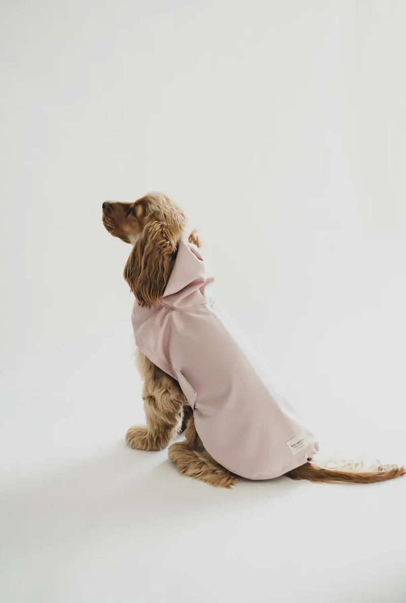 Hunde-Regenmantel Rosa