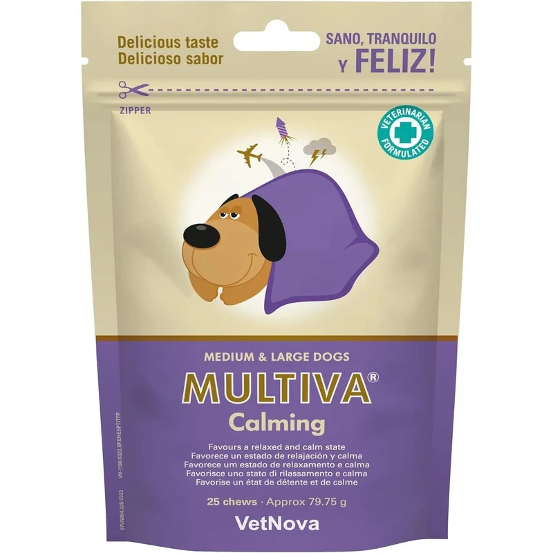 Multiva® Calming para Cães de tamanho Médio e Grande 25 Chews
