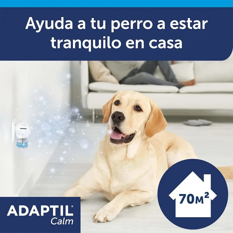 ADAPTIL Calm - anti-stress para cães (medos, ruídos fortes) - uso só em casa - Difusor + Recarga 48 ml
