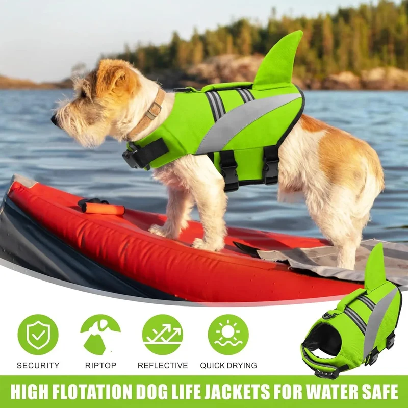 Colete salva-vidas para cães, com alta flutuabilidade