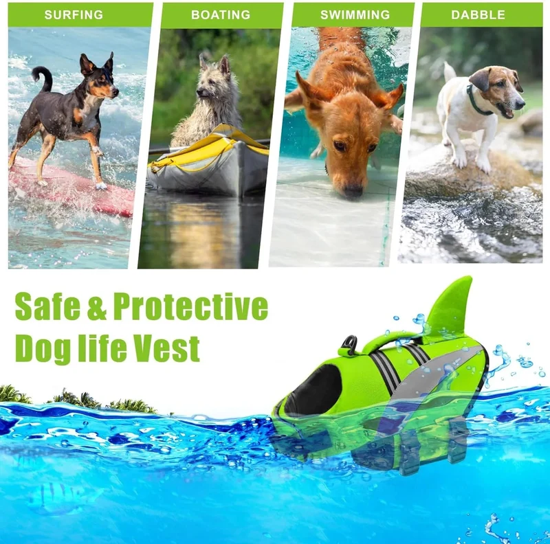 Colete salva-vidas para cães, com alta flutuabilidade