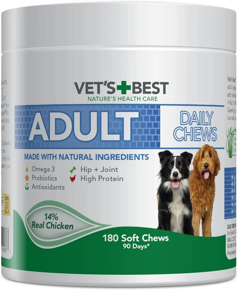 Daily Soft Chews - Suplementos para cães idosos, cães adultos ou cachorrinhos