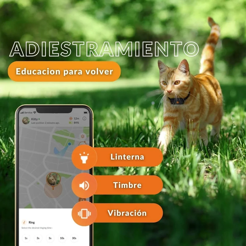 Novo GPS para gatos | Cat XS | mini rastreador GPS em tempo real | o menor do mercado | subscrição | coleira incluída