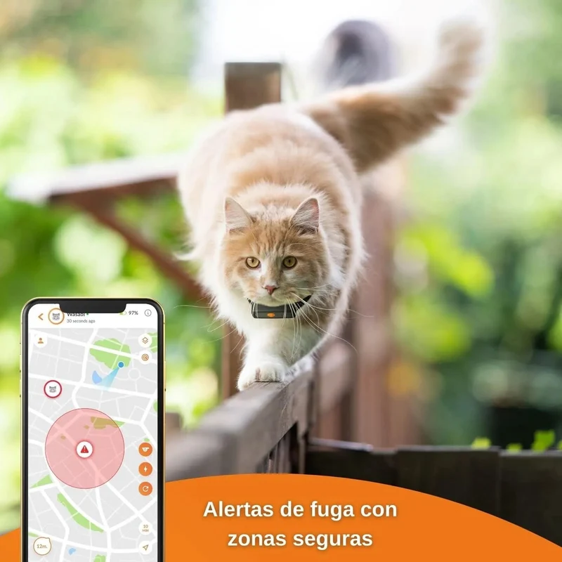 Novo GPS para gatos | Cat XS | mini rastreador GPS em tempo real | o menor do mercado | subscrição | coleira incluída
