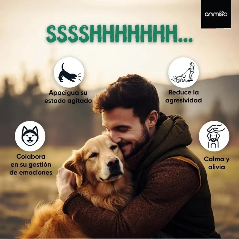 Calmante para cães - 120 cápsulas anti-stress, sem sabor - tranquilizante natural, para cães e cachorros, com vitamina B1 e magnésio relaxante e alívio para a ansiedade