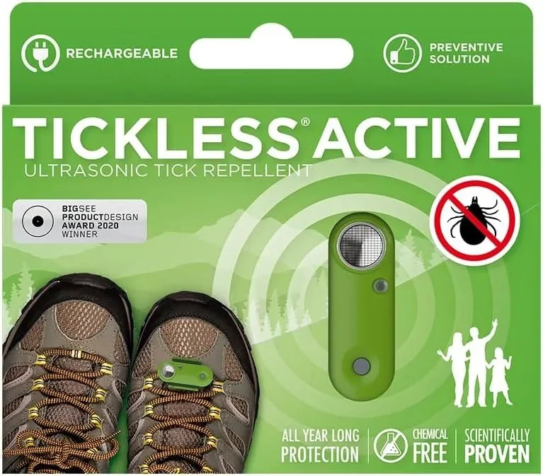 Tickless Active - Repelente Ultrasónico de Carraças e Pulgas - Para seres humanos - Recarregável