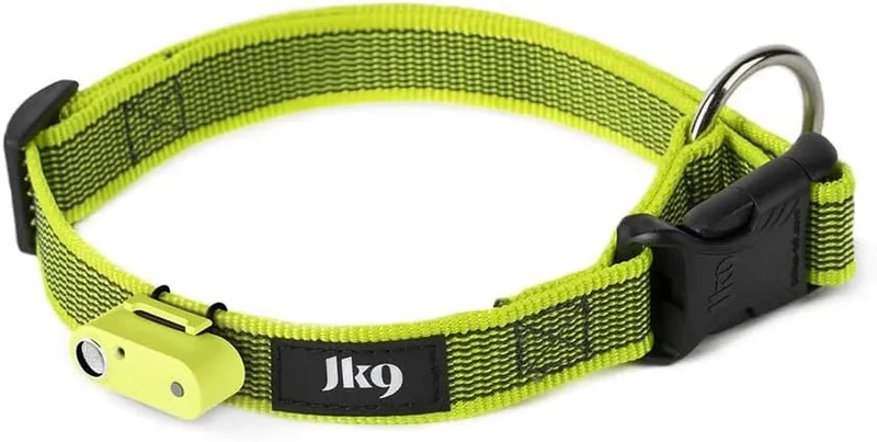 Tickless & Coleira JK9 - Repelente de Pulgas e Carraças Ultrasónico - Recarregável - Verde Néon