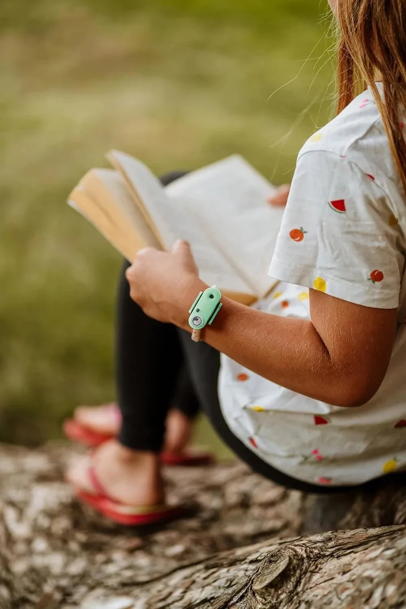 Tickless Kid Pro - Repelente Ultrasónico de Carraças e Pulgas - Recarregável, para Crianças a partir dos 3 anos - Sem Químicos ou Produtos Tóxicos - Côr Menta