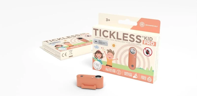 Tickless Kid Pro - Repelente Ultrasónico de Carraças e Pulgas - Recarregável, para Crianças a partir dos 3 anos - Sem Químicos ou Produtos Tóxicos