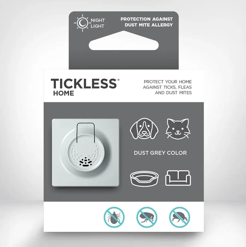 Tickless para Casa: tomada ultrassónica repelente de pulgas e ácaros de pó
