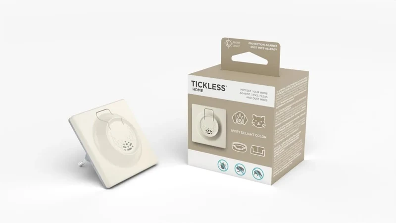 Tickless para Casa: tomada ultrassónica repelente de pulgas e ácaros de pó