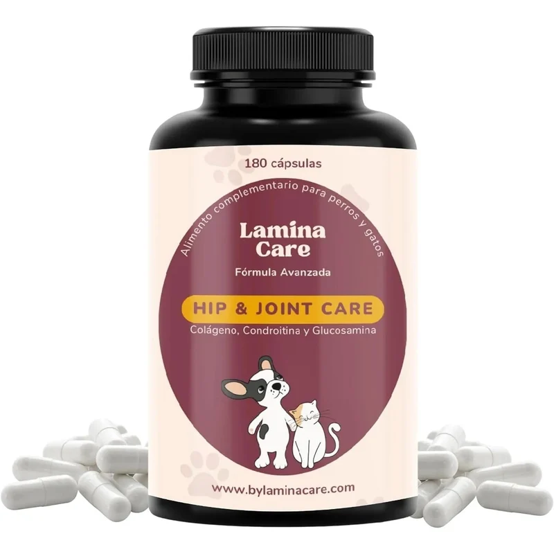 Condoprotetor para cães com glucosamina, Condritiona, colageno e mexilhão lábios verdes - 180 cápsulas, anti-inflamatório 100% natural - Fortalece articulações e anca