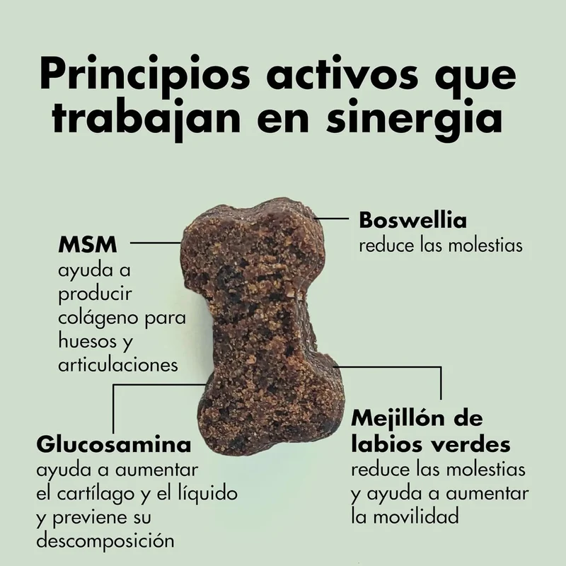 Condroprotetor de glucosamina e MSM, fortalece os ossos e as articulações, 100 unidades com sabor a frango - 1 unidade diária (Belly®)