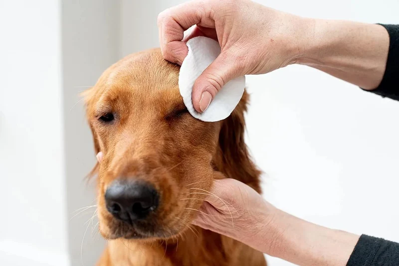 Toalhetes de olhos com aloé vera para limpar cães e gatos, extra grandes