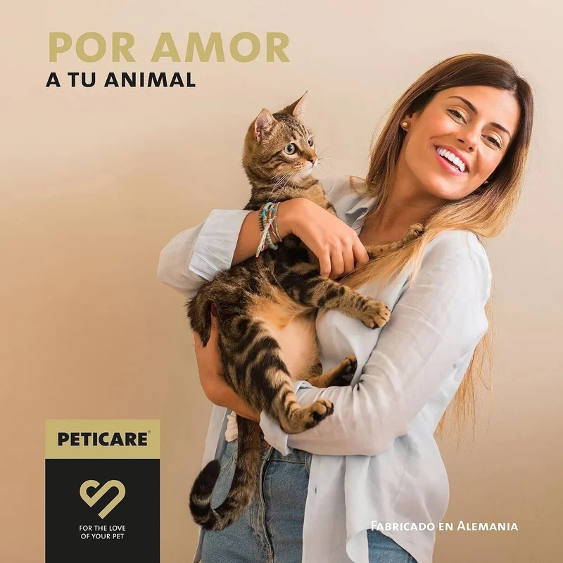 Desparasitante antiparasitário para gatos, pó de ervas, 100% natural com curcuma e tomilho contra vermes intestinais, higiene intestinal (Peticare)