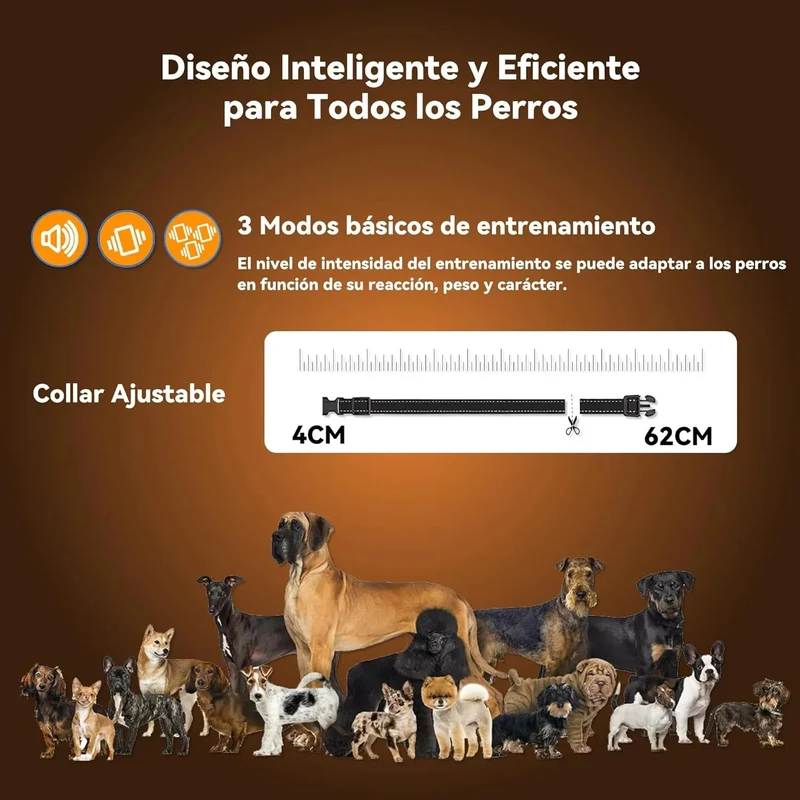 Coleira treino cães, alcance remoto de 2500 m com bloqueio de segurança, 4 modos de treino luz LED/som/vibração/forte vibração, resistente à água e recarregável