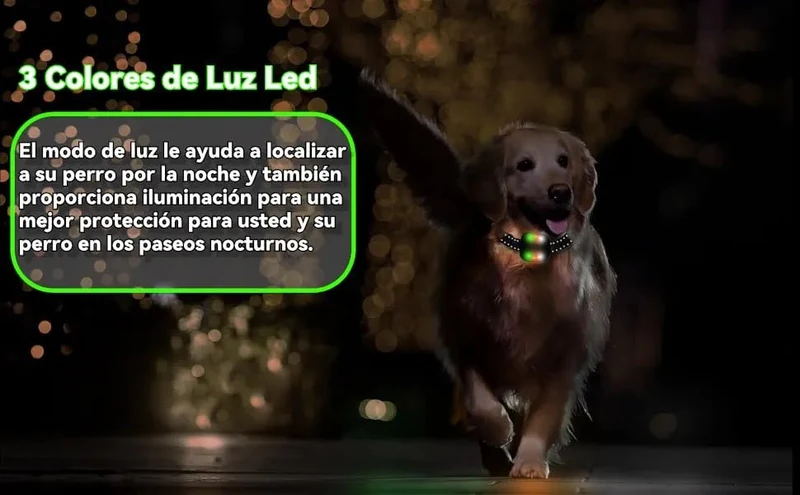 Coleira treino cães, alcance remoto de 2500 m com bloqueio de segurança, 4 modos de treino luz LED/som/vibração/forte vibração, resistente à água e recarregável