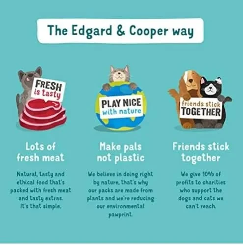 Edgard & Cooper Dental Stick para cães de Raças médias - 56 barras para a higiene oral - prémios naturais sem cereais - 7 Sticks x 8 embalagens - Eucalipto e maçã, higiene oral, baixo em calorias, hálito fresco