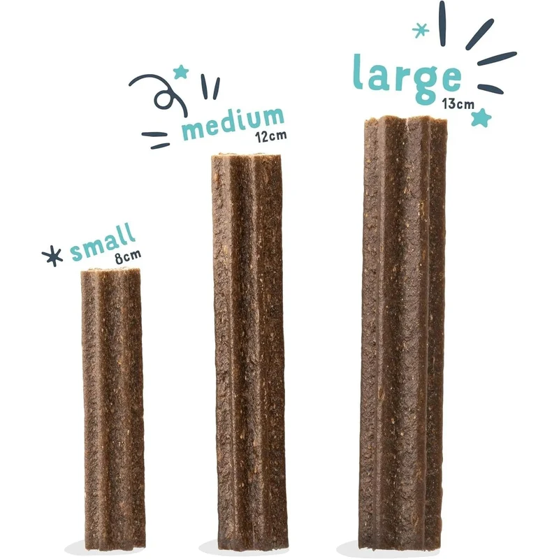 Edgard & Cooper Dental Stick para cães pequenos 56 barras para a higiene oral - prémios naturais sem cereais 7 Sticks x 8 Eucalipto e maçã, higiene oral, baixo em calorias, hálito fresco