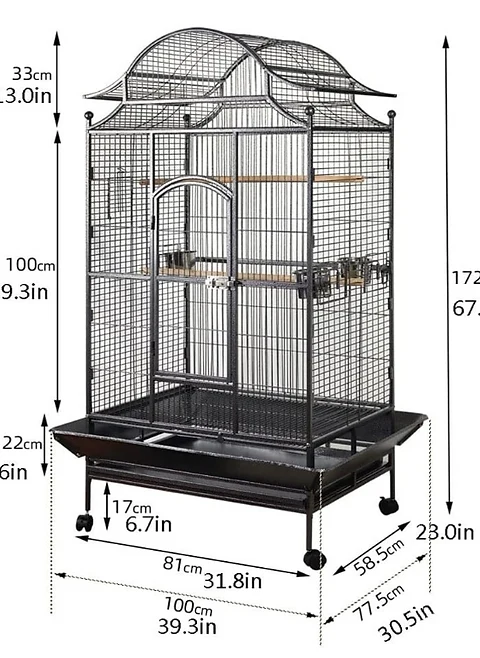 Parrot Cage Villa (nur Abholung oder Transport mit Auto oder Van)