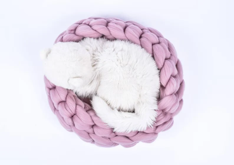 Katzenbett 100% Merinowolle