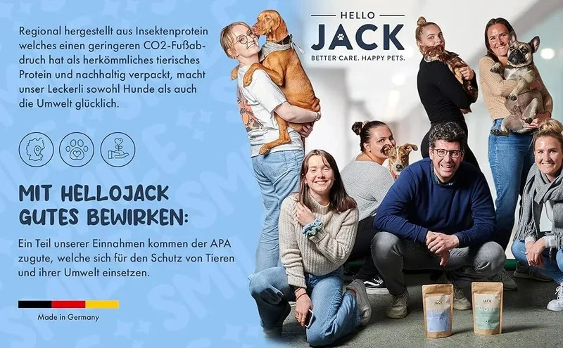 Hello Jack Limpeza natural para mau hálito de cães - até 4 meses de fornecimento - limpa os dentes e ajuda a eliminar o mau hálito do cão - evita o tártaro