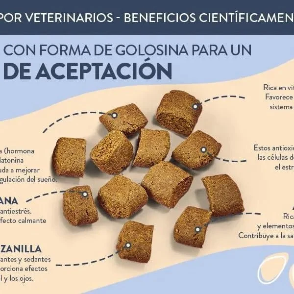 Hello Jack Relax Suplemento diário para cães - tranquilizante mastigáveis para cães e cachorros, para aliviar o stress e o equilíbrio emocional - sabor de manteiga de amendoim