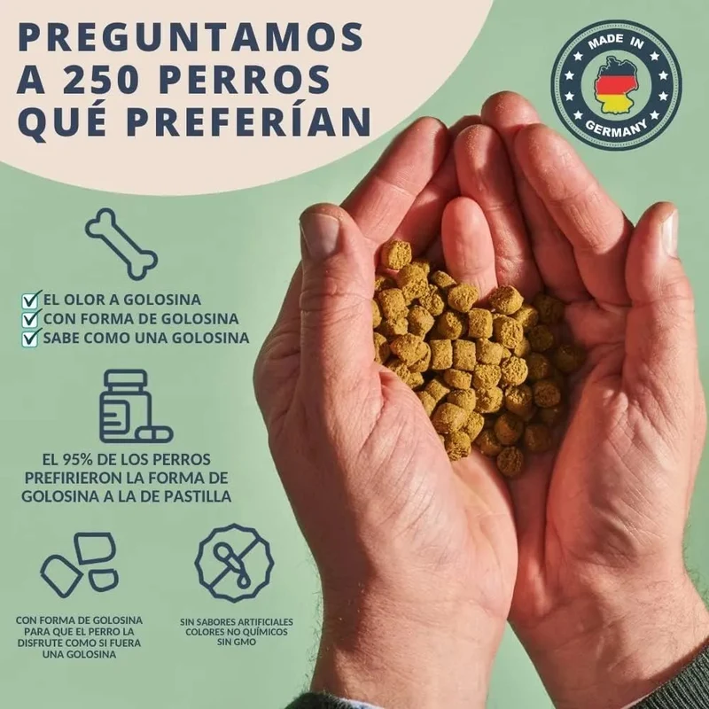 Hello Jack Suplemento para cão mobilidade / movimento (200 g) - para articulações e ossos para cães - condroprotetor cães com mexilhões de lábios verdes, glucosamina, condroitina, açafrão & ômega 3