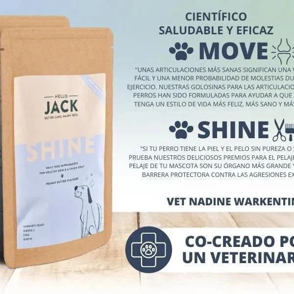 Hello Jack Suplemento para cão mobilidade / movimento (200 g) - para articulações e ossos para cães - condroprotetor cães com mexilhões de lábios verdes, glucosamina, condroitina, açafrão & ômega 3