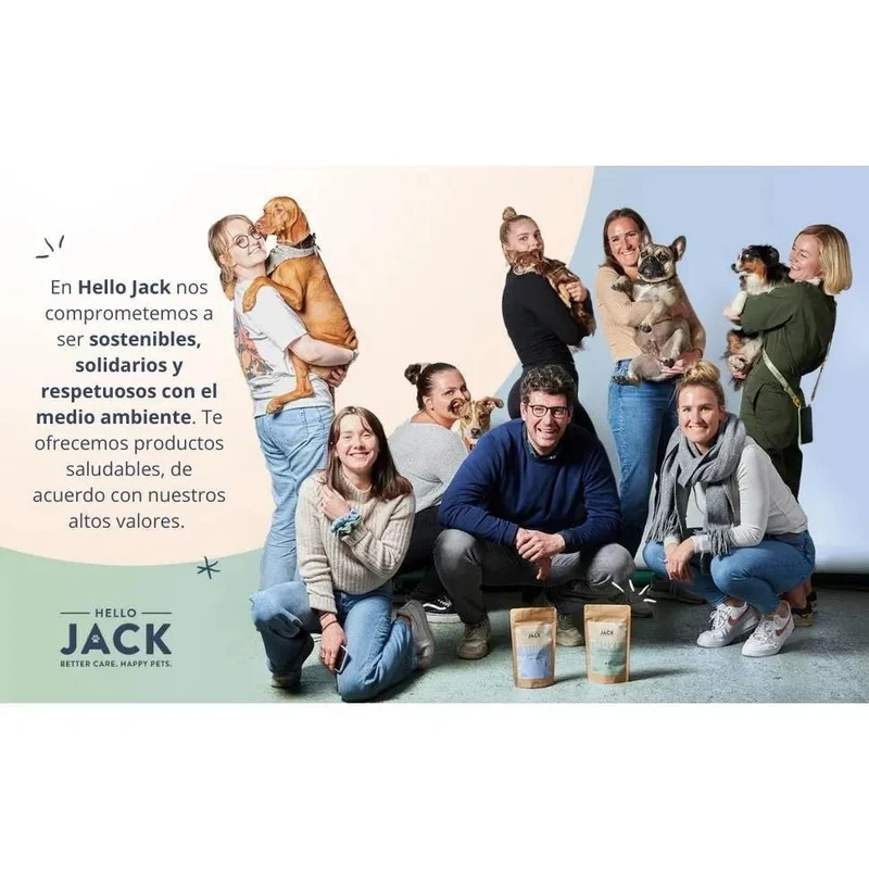 Hello Jack Suplemento para cão mobilidade / movimento (200 g) - para articulações e ossos para cães - condroprotetor cães com mexilhões de lábios verdes, glucosamina, condroitina, açafrão & ômega 3