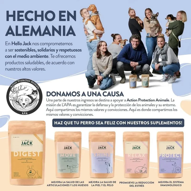 Hello Jack Digest Suplemento para cães - Guloseimas mastigáveis para cães para digestão, saúde intestinal e consistência das fezes - sabor de manteiga de amendoim