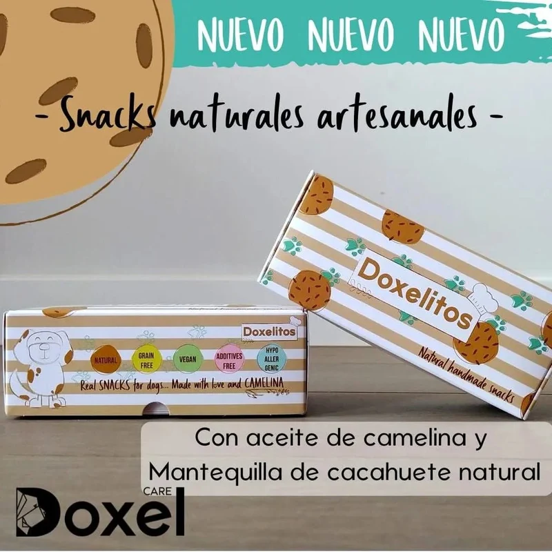 Doxel Supplements - Snacks para cães 100% naturais | Doxelitos | Cães de todas as raças e idades, fácil digestão, hipoalergénico e Grain Free | 3 caixas de oxelitos 25 unidades / caixa