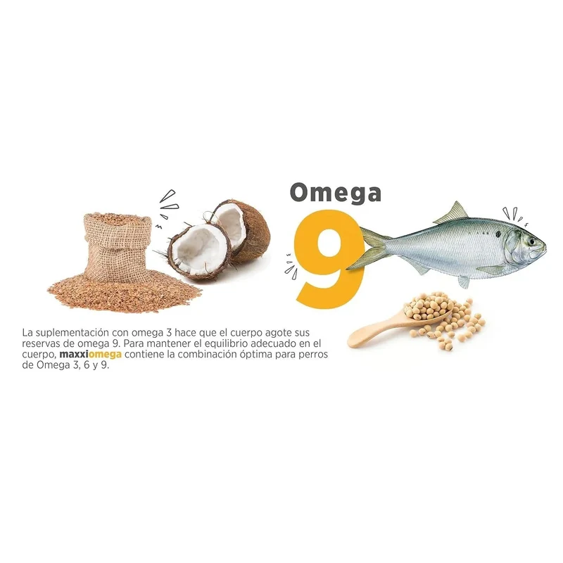 maxxiomega Suplemento em óleo para cães, com bomba de dosagem para fácil administração, ómega 3, 6, 9 e vitaminas A, D, E e biotina | para pele saudável e pêlo brilhante (296 ml)