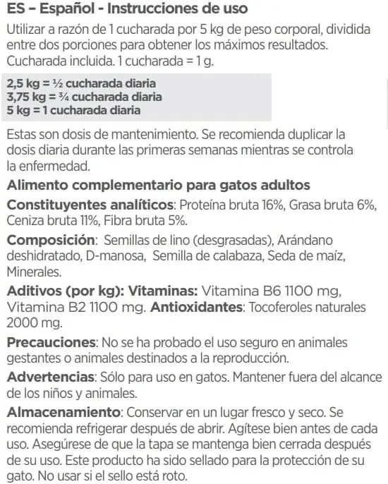 maxxiUtract Suplemento urinário e vesical para gatos - Ajuda à saúde do sistema urinário, controlo da bexiga e recorrência de ITU - com mirtios (em pó: 90 gramas)