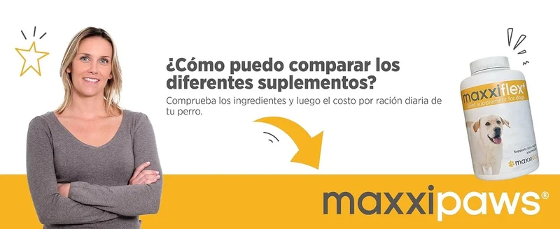 maxxiflex+ Suplemento avançado para as articulações do cão - glucosamina, condroitina, MSM, ácido hialurónico , garra do , bromelina, açafrão