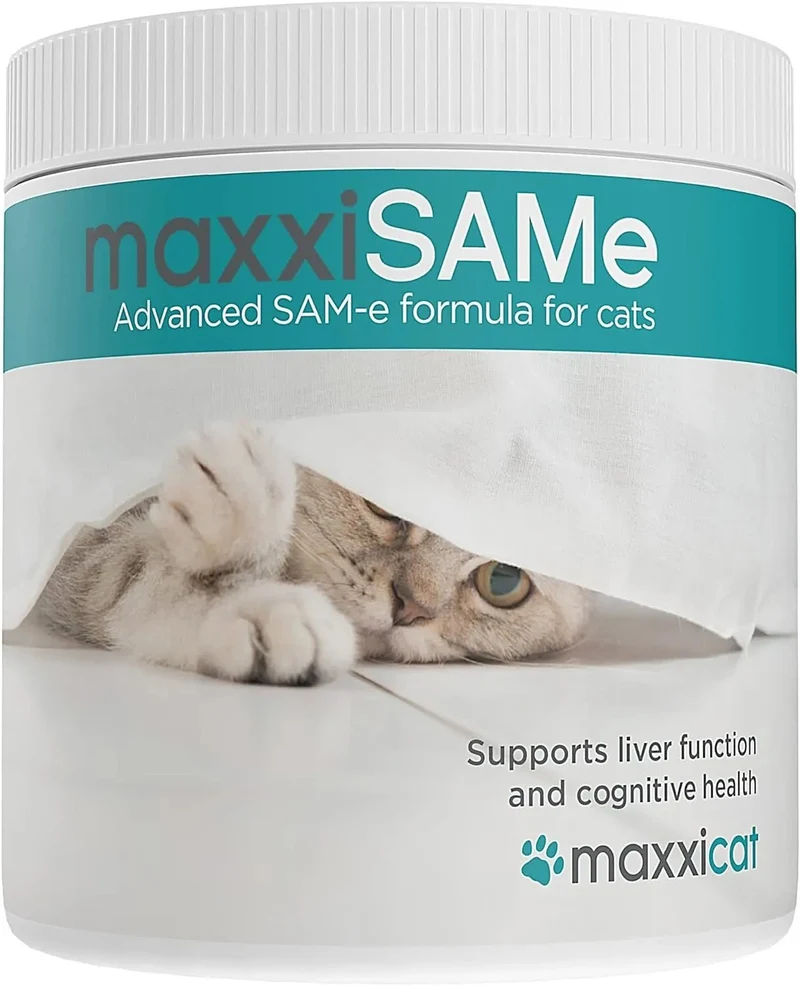 maxxisame Suplemento avançado para gatos – Ajuda ao fígado felino, articulações e saúde cognitiva – 90 g de pó