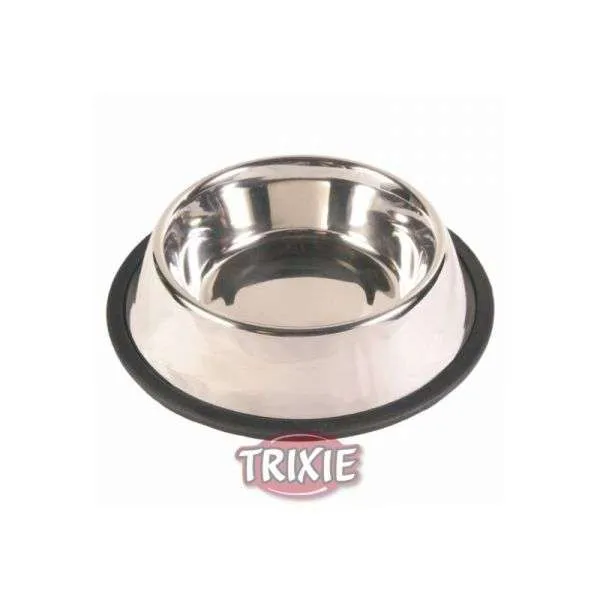 Trixie Edelstahlnapf mit Gummiring