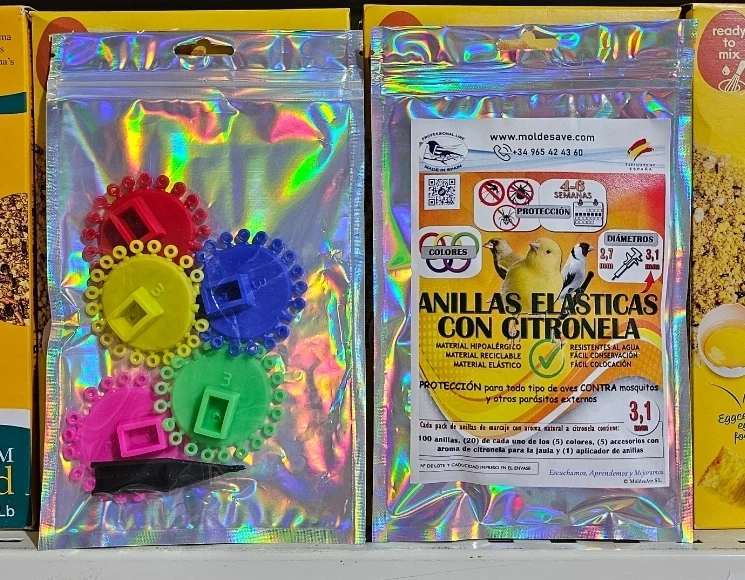 Citronella Elastische Ringe 3.1mm (100 Ringe + Pistole) Moldes Ave
