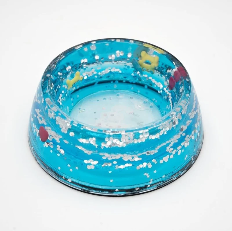 Napf aus Acryl blau