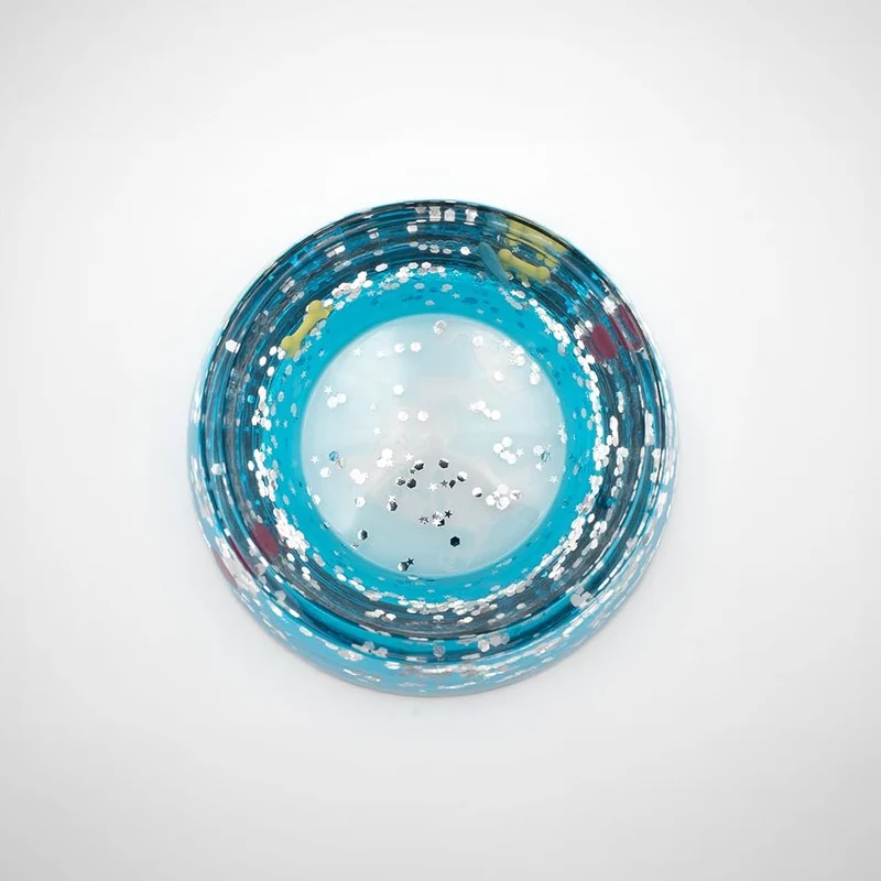 Napf aus Acryl blau