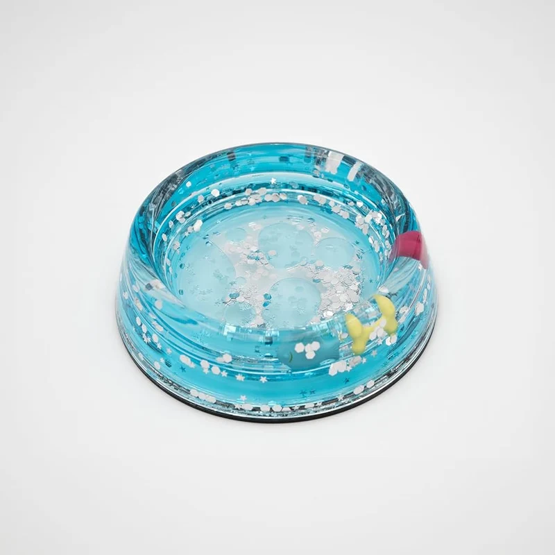 Napf aus Acryl blau