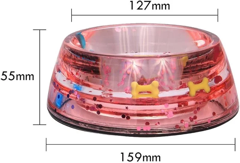 Napf aus Acryl rose