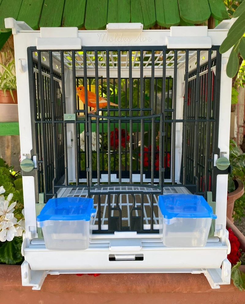 Kunststoff-Zuchtkäfig Grün - MA Cage - Moldes Ave