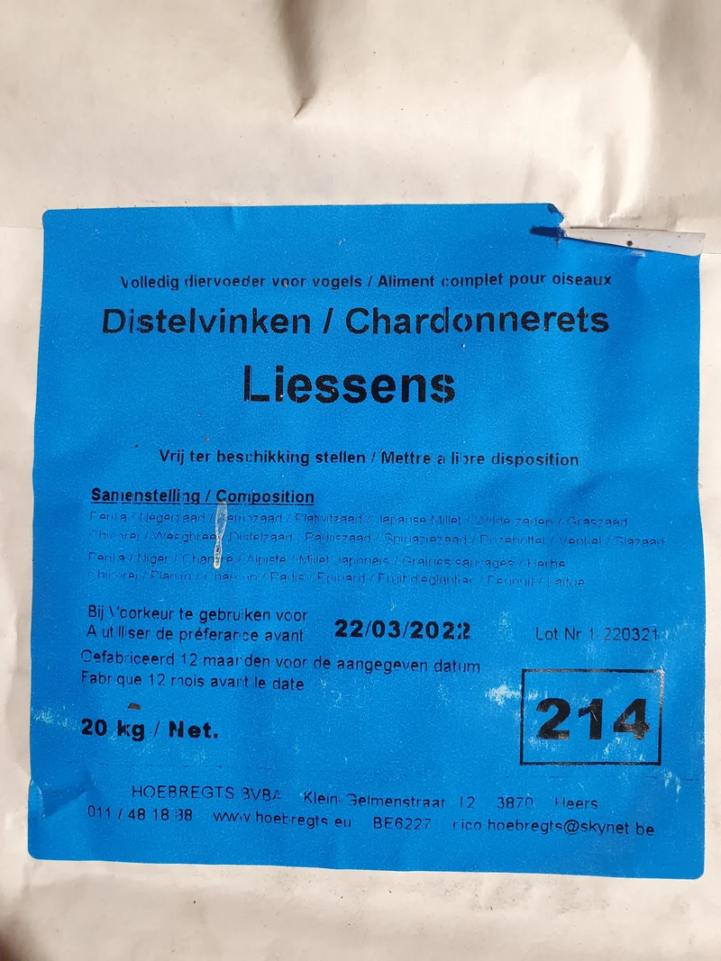 Liessens Stieglitz 5kg - Hobbyfarm Hoebregts