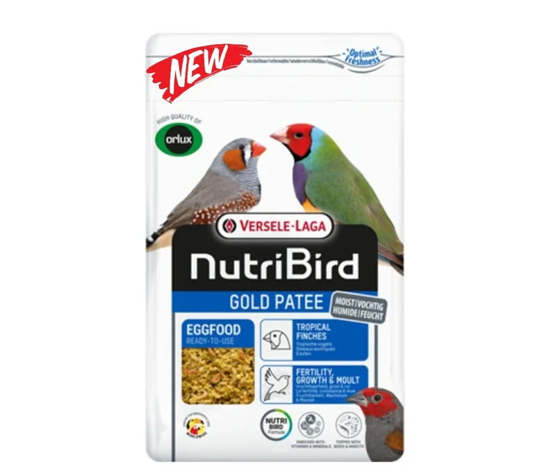 NEU Nutribird Gold Patee Tropical Birds 1 kg (mit Reißverschluss)