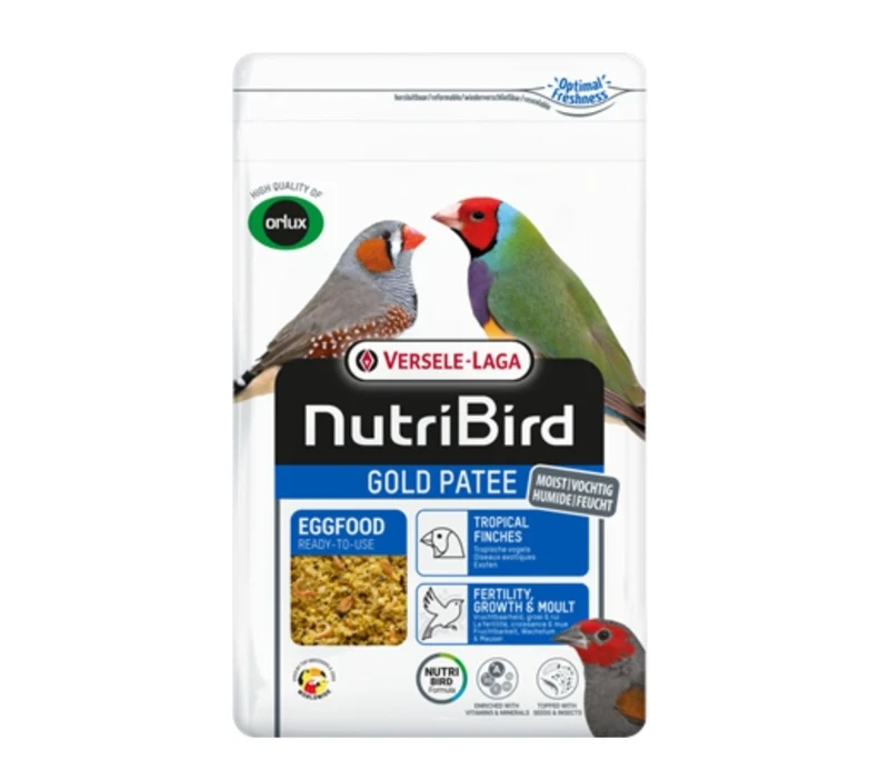 NEU Nutribird Gold Patee Tropical Birds 1 kg (mit Reißverschluss)