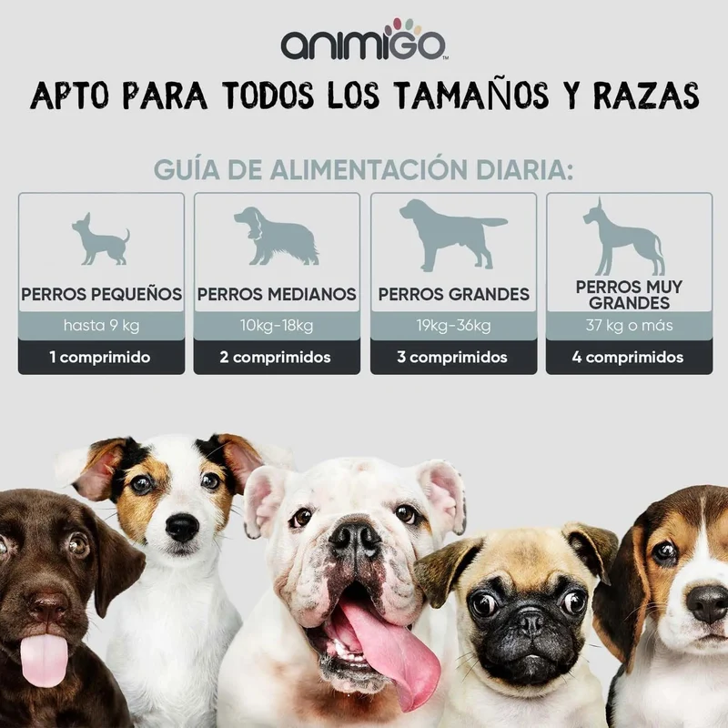 Probióticos, prebióticos e enzimas digestivas para cães 120 comprimidos sabor a frango, - ajuda a digestão e o sistema imunitário