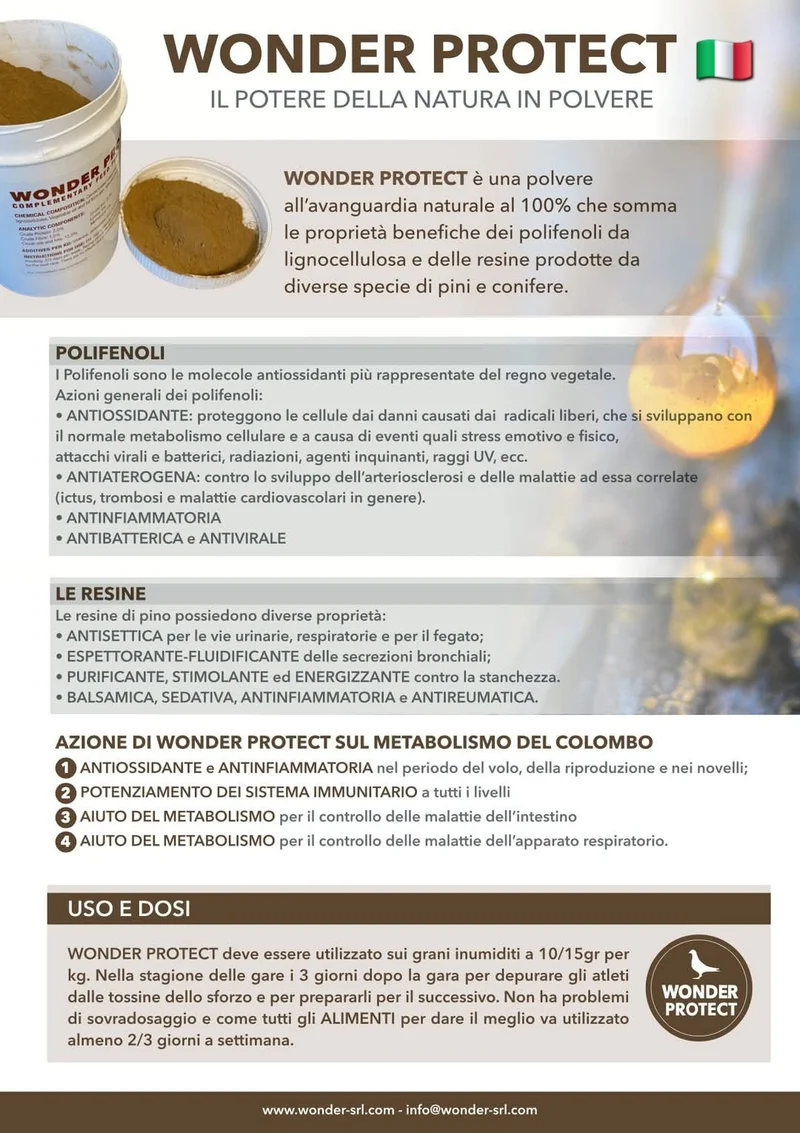 Wonder Pigeon – Wonder Protect 500 g (Antioxidans – Immunsystem – Stoffwechsel) 100 % natürlich